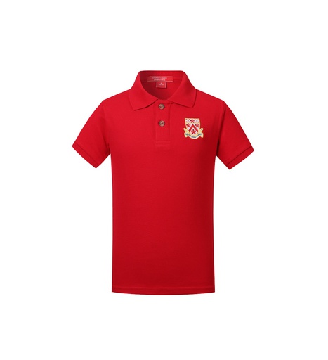 Red Short-Sleeved Polo